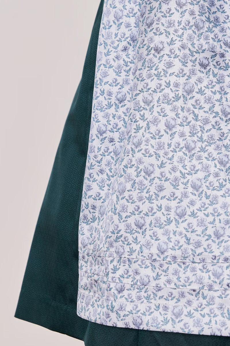 Kruger Midi Dirndl 2pcs. 60cm "RIEKE" green (38,42)