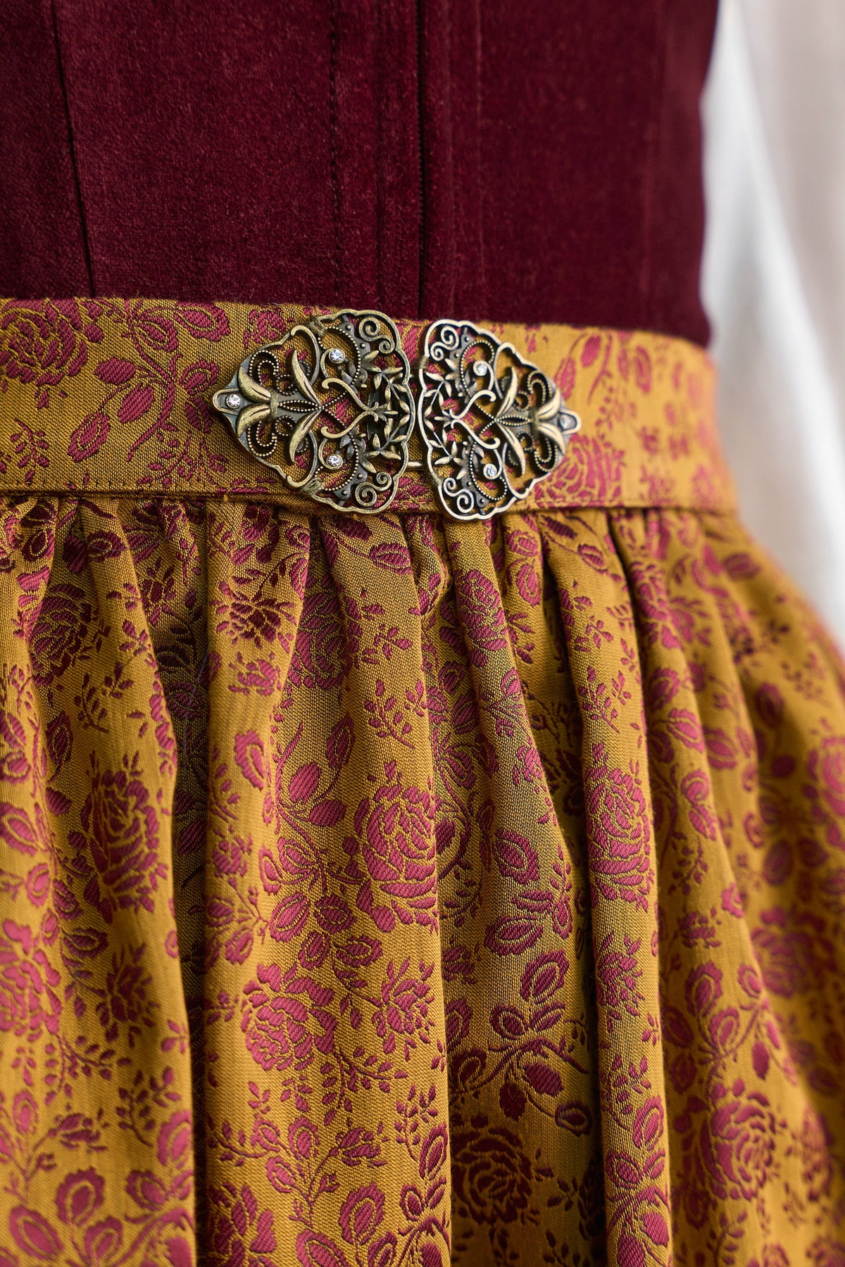 Julia Trentini Elin Midi Dirndl, Red — 60cm
