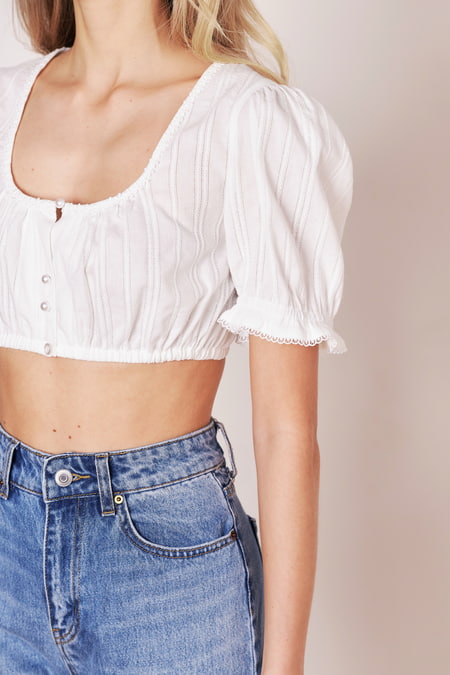 Dirndl blouse Susanna — ecru