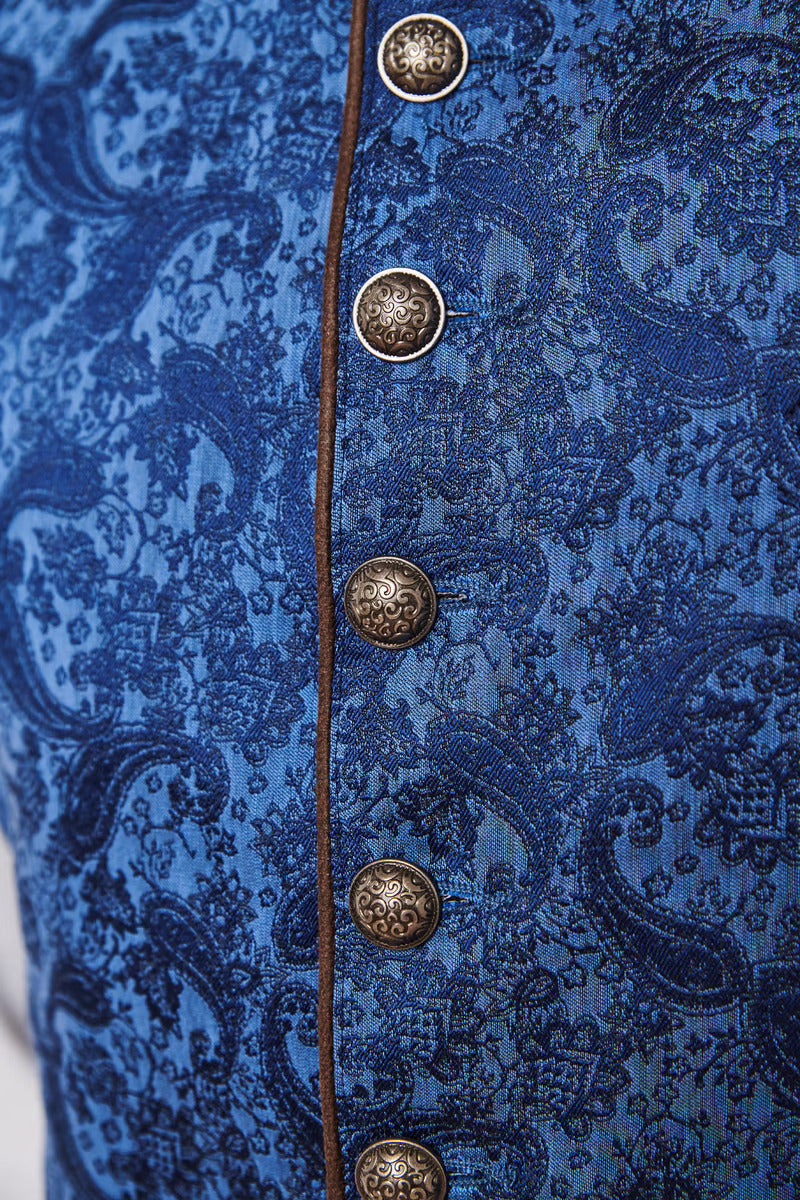 Kruger Traditional Vest "Leano" blue (low stock)