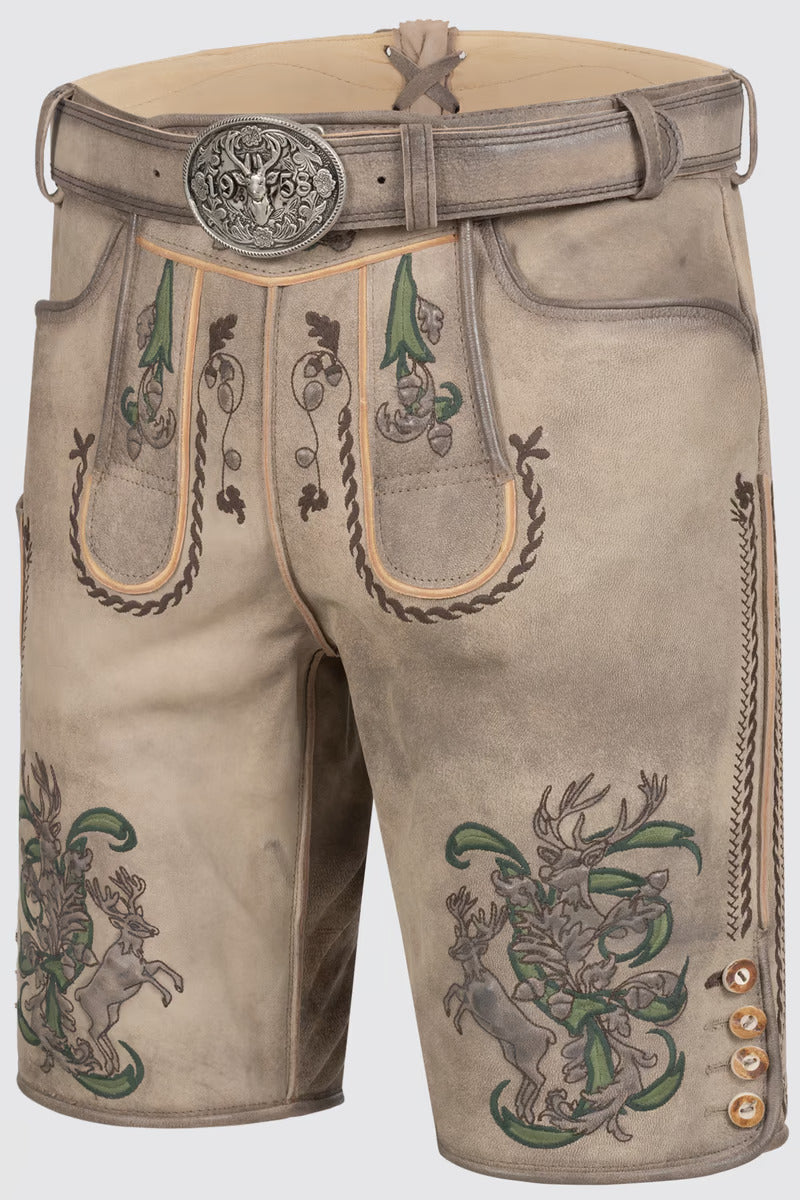 Kruger Men's Lederhosen "Steven" with belt