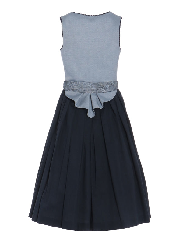 Berwin Long Dirndl 2pcs. 70cm "Lilli" blue