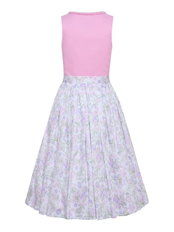Berwin Long Dirndl 2pcs. 75cm "Pippi" pink/purple