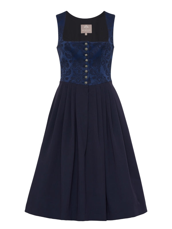 Berwin Long Dirndl 1 pc. 70cm "Ruby" navy