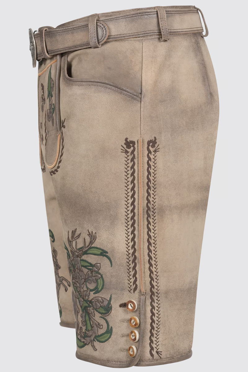 Kruger Men's Lederhosen "Steven" with belt