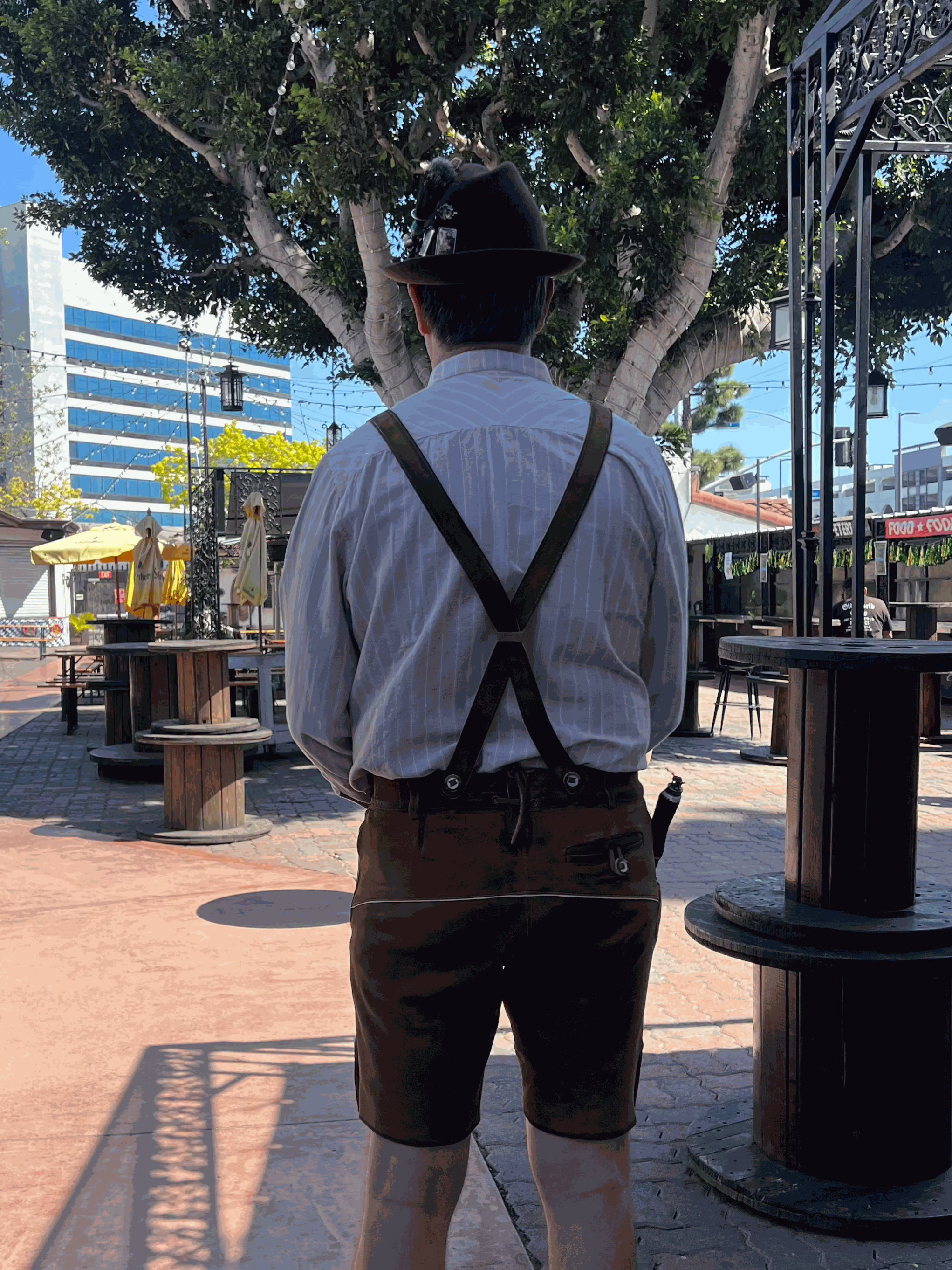 Men's Lederhosen "TradKraft" H-Straps brown (sizes 46-66)
