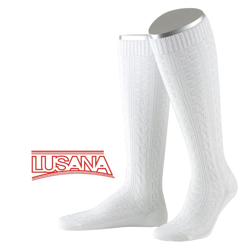 Women's Traditional Organic Knee Sock "white"