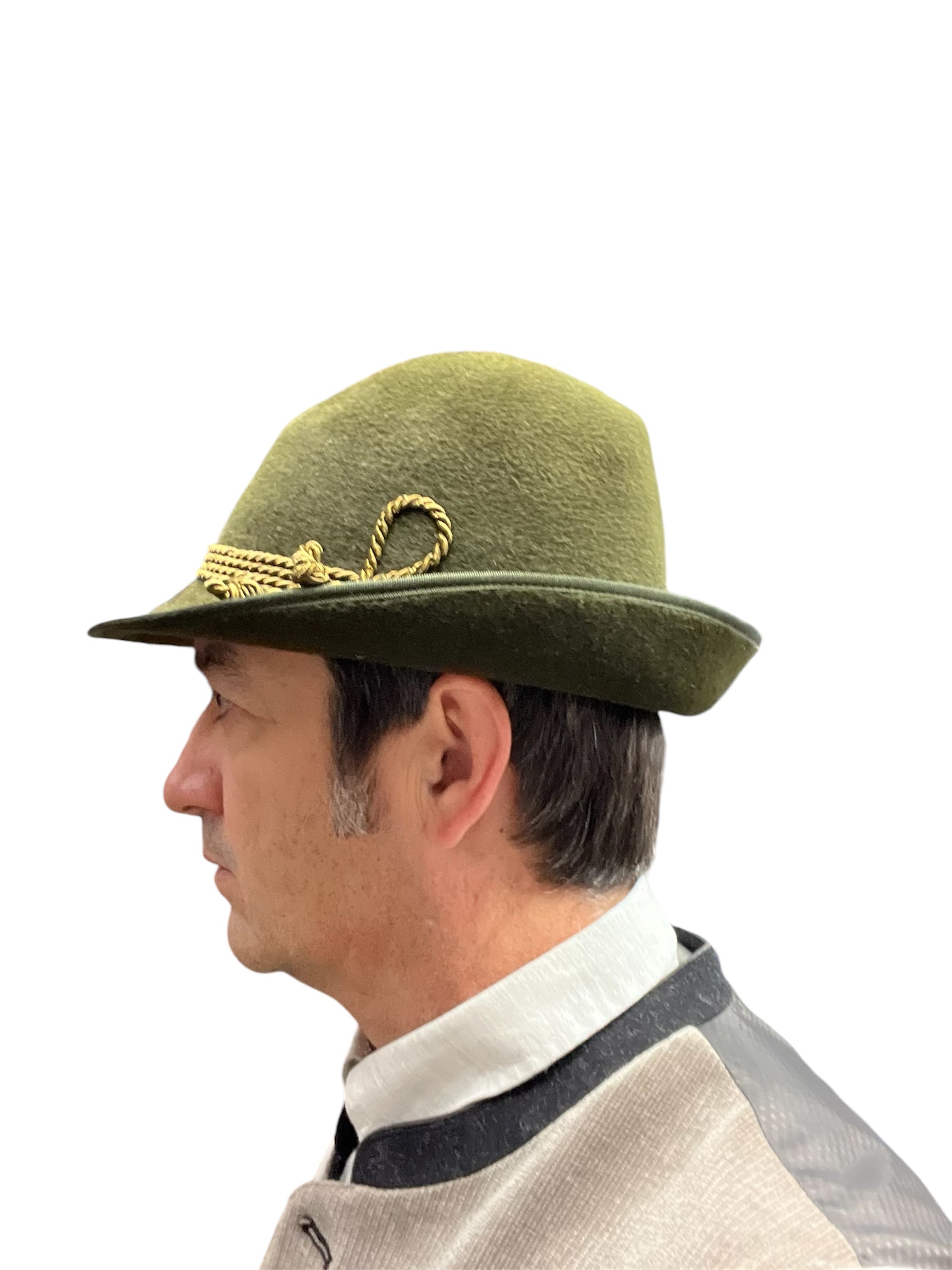 Faustmann Unteregger 100% Velour Hat "golden olive" Special Order