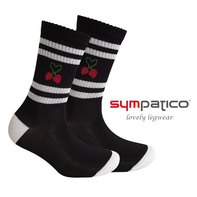Womans Cherry Socks "black"