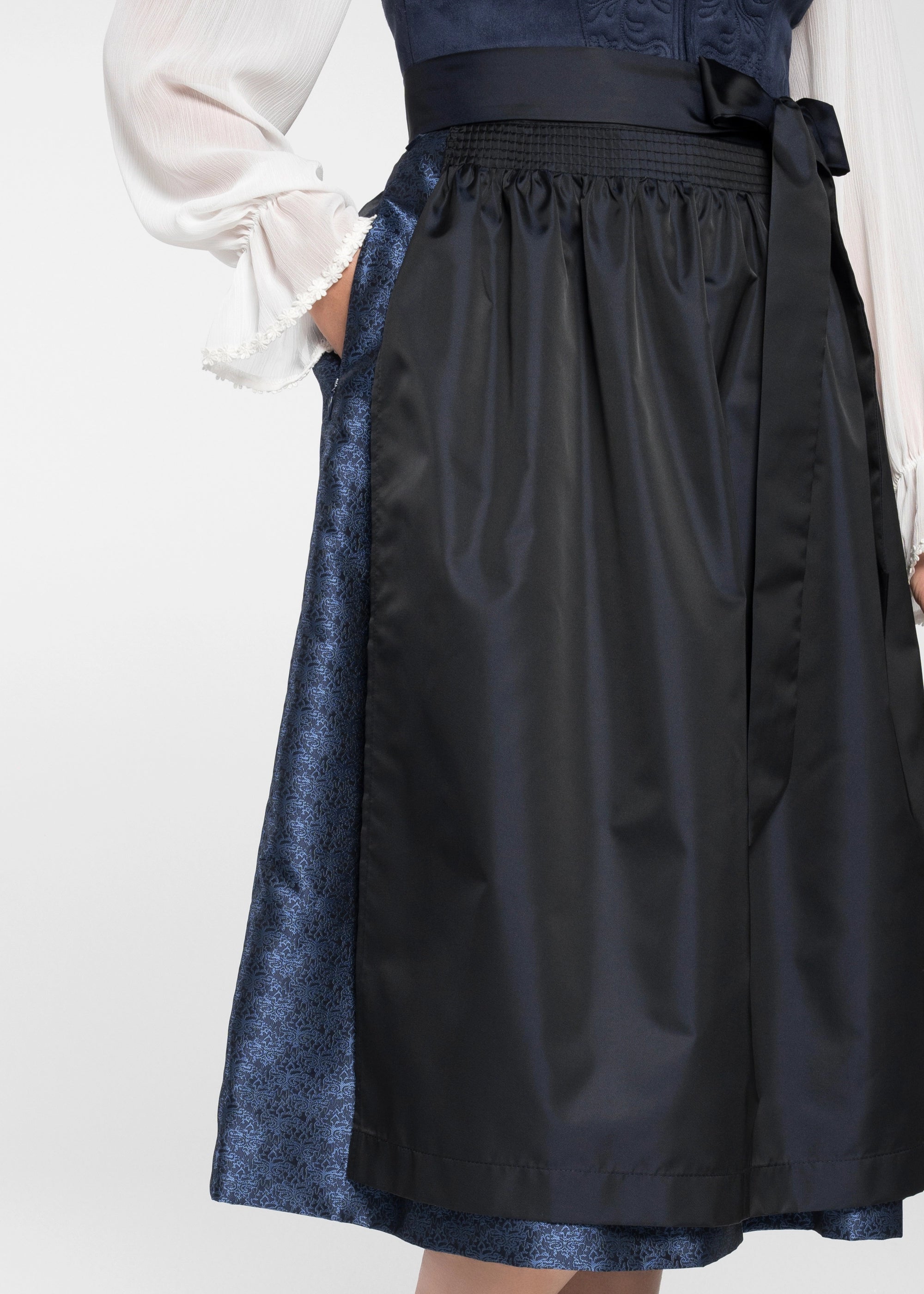 Spieth & Wensky Long Dirndl 2pcs. 70cm "Felina" dark blue