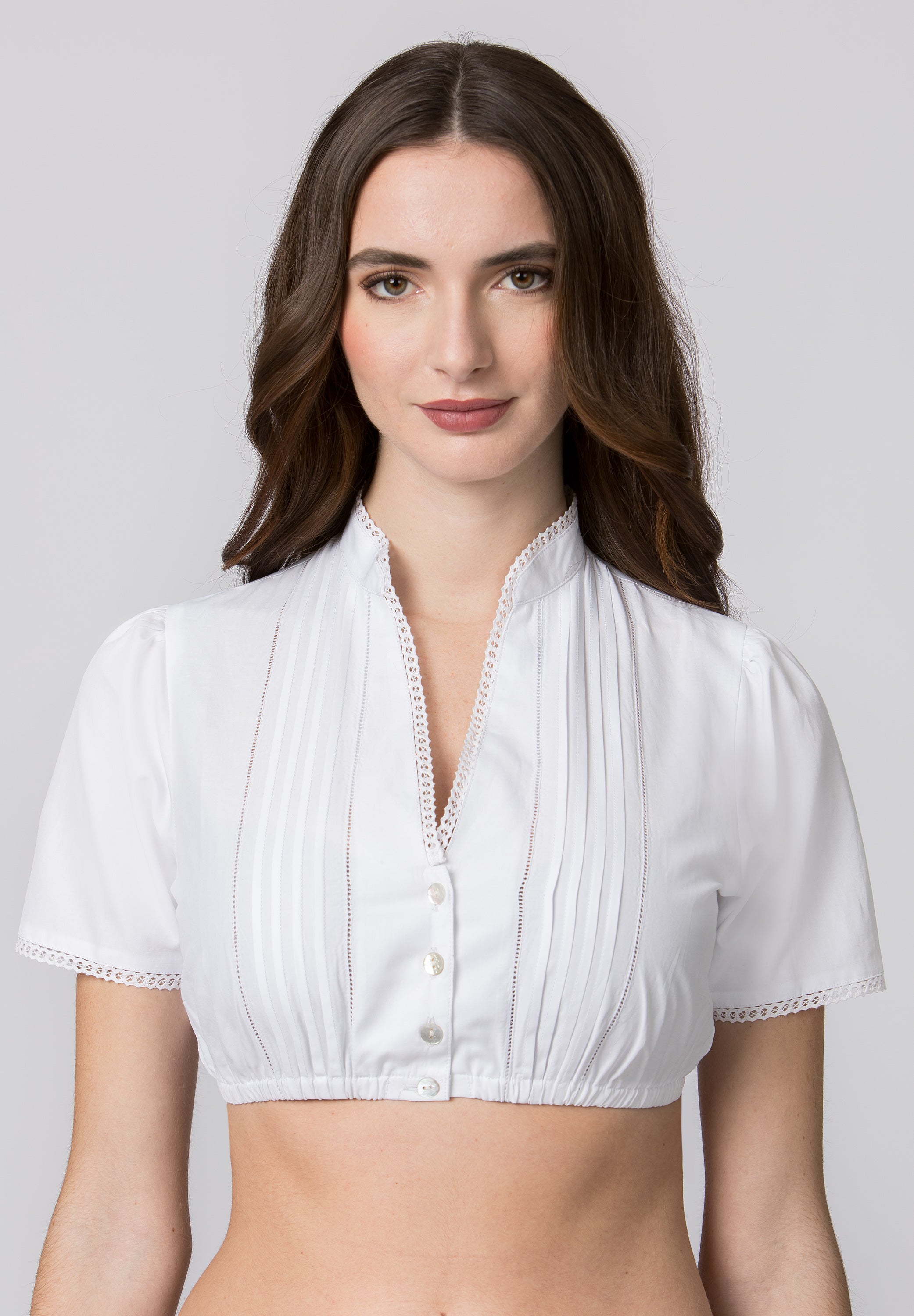 Traditional Blouse "Ariana" White (closeout) 36