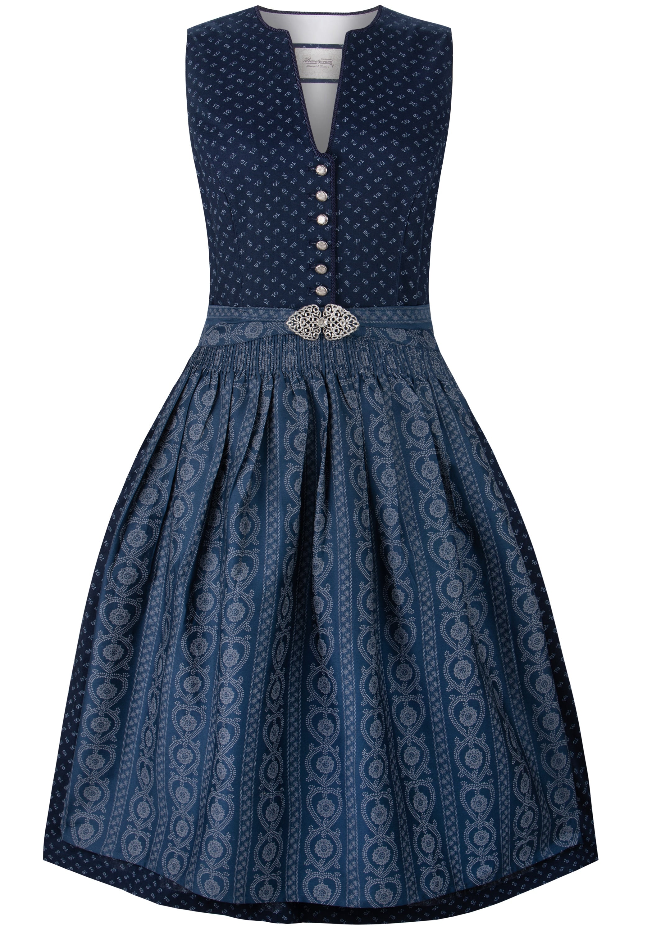 Stockerpoint Long Dirndl 2 pcs. 70 cm "Ellie" dark blue