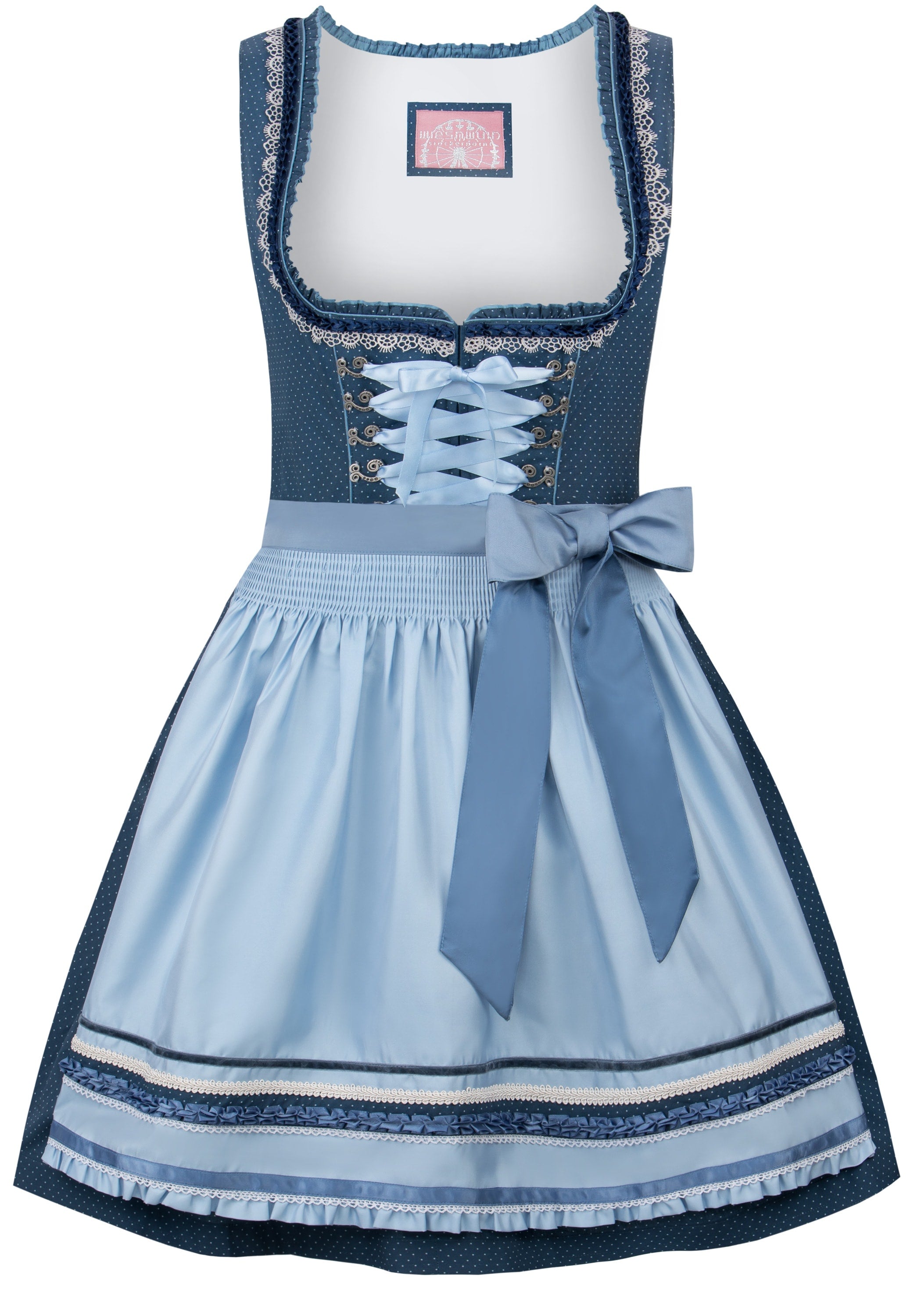 Stockerpoint Midi Dirndl "Harper" 60cm 2pcs. blue (40) closeout