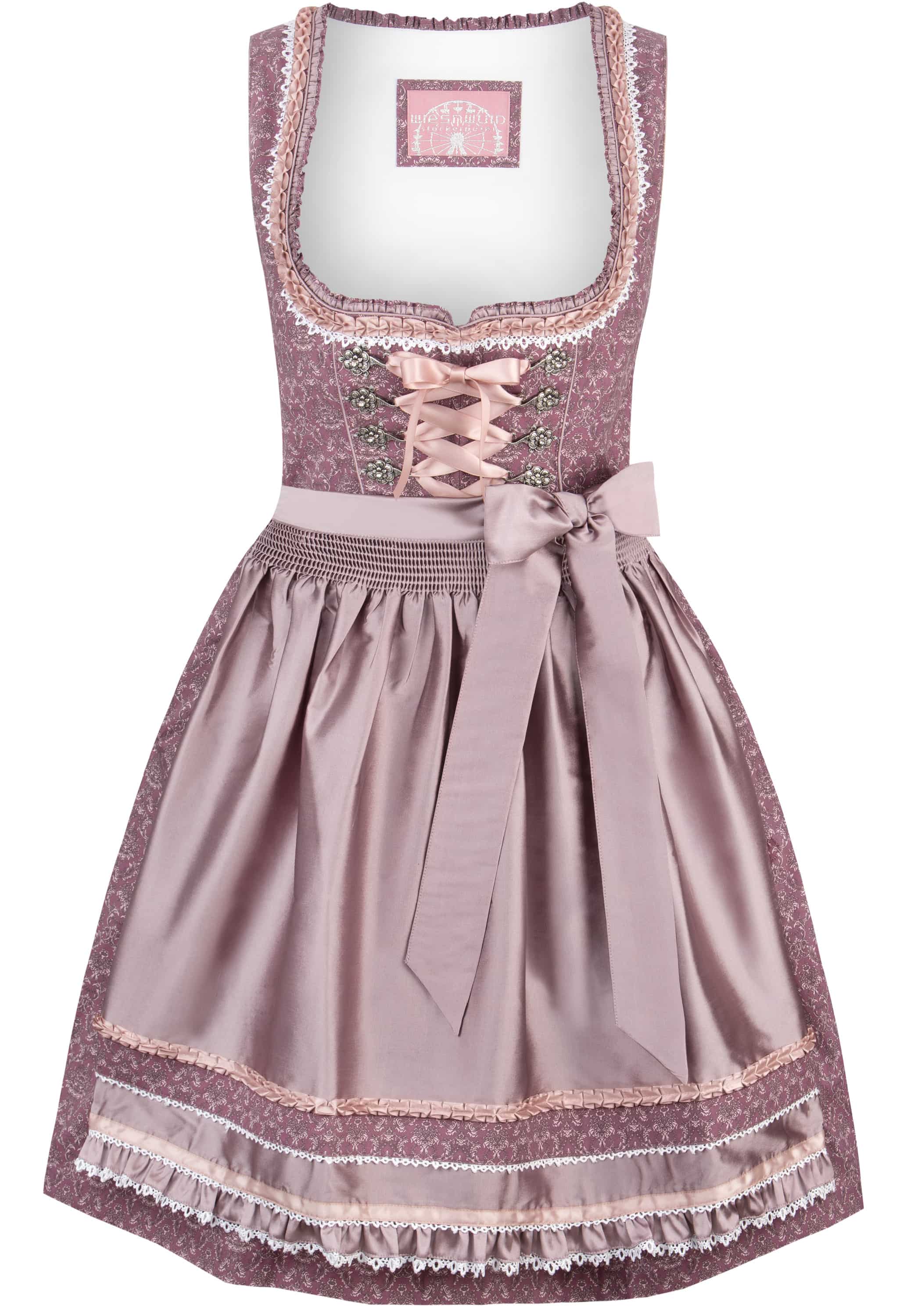 Stockerpoint Mini Dirndl 2pcs. 55cm "Ruby" berry (38) closeout