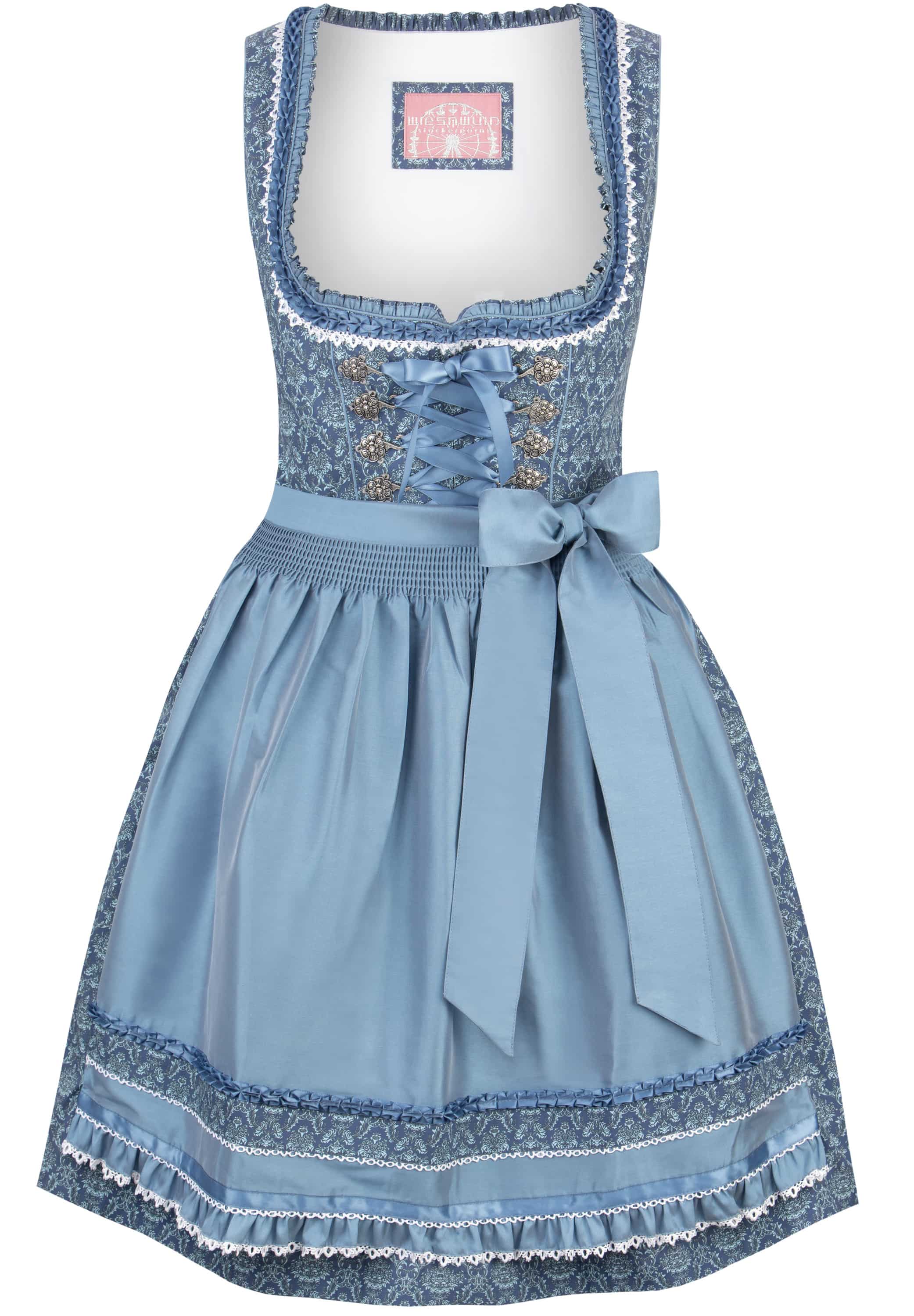 Stockerpoint Mini Dirndl 2pcs. 55cm "Ruby" blue (38) closeout