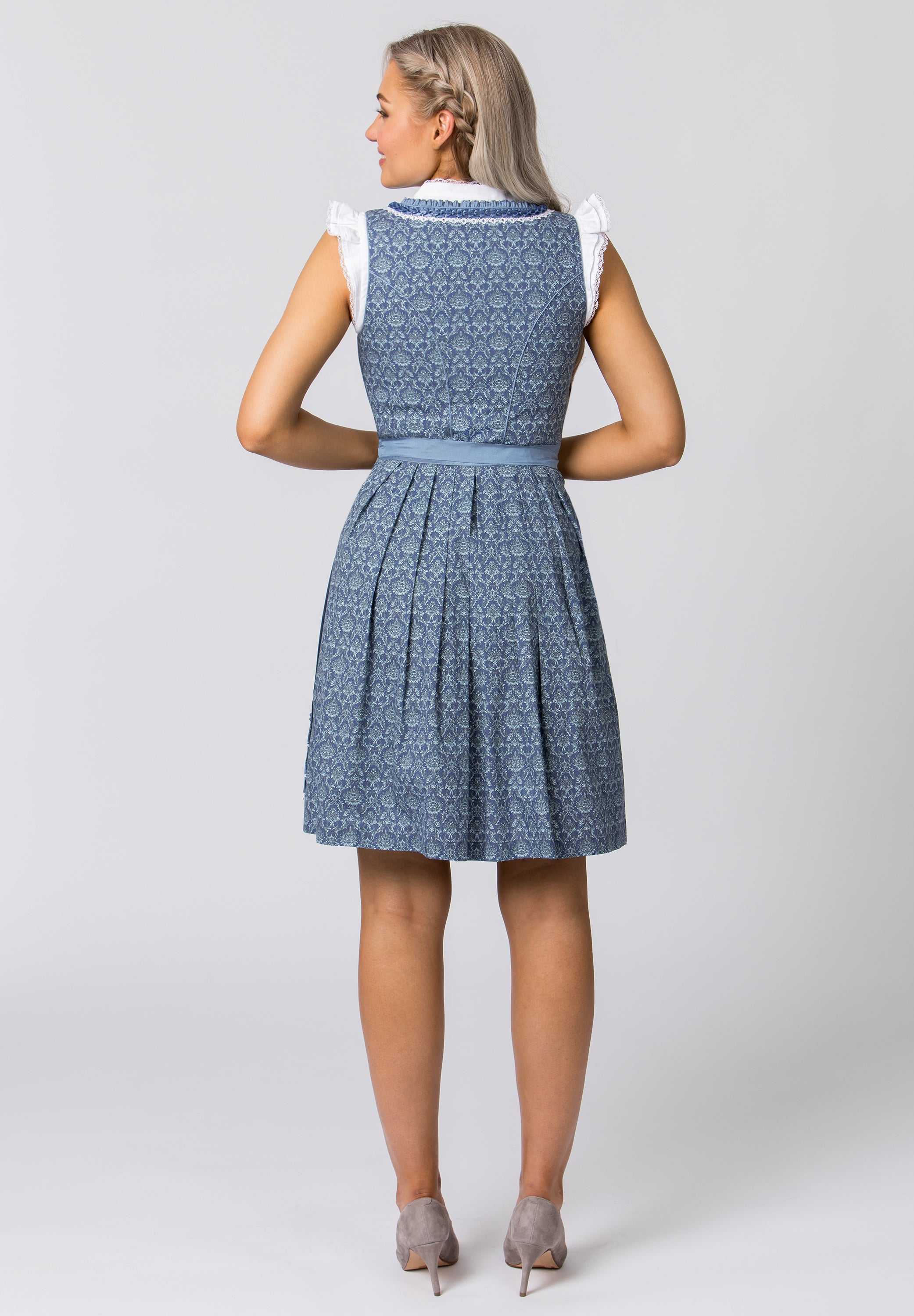 Stockerpoint Mini Dirndl 2pcs. 55cm "Ruby" blue (38) closeout