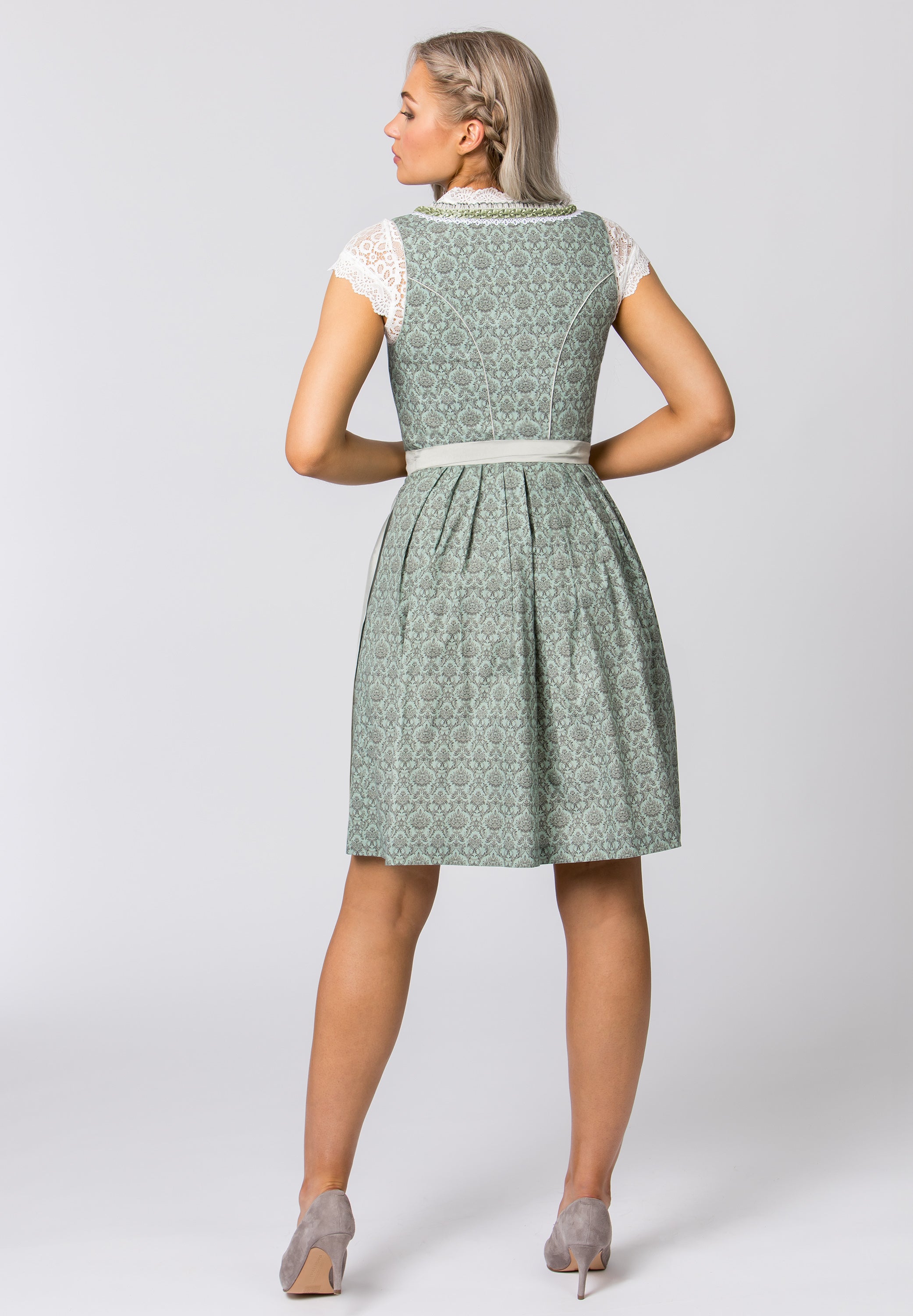 Stockerpoint Mini Dirndl 2pcs. 55cm "Ruby" sage (32) closeout