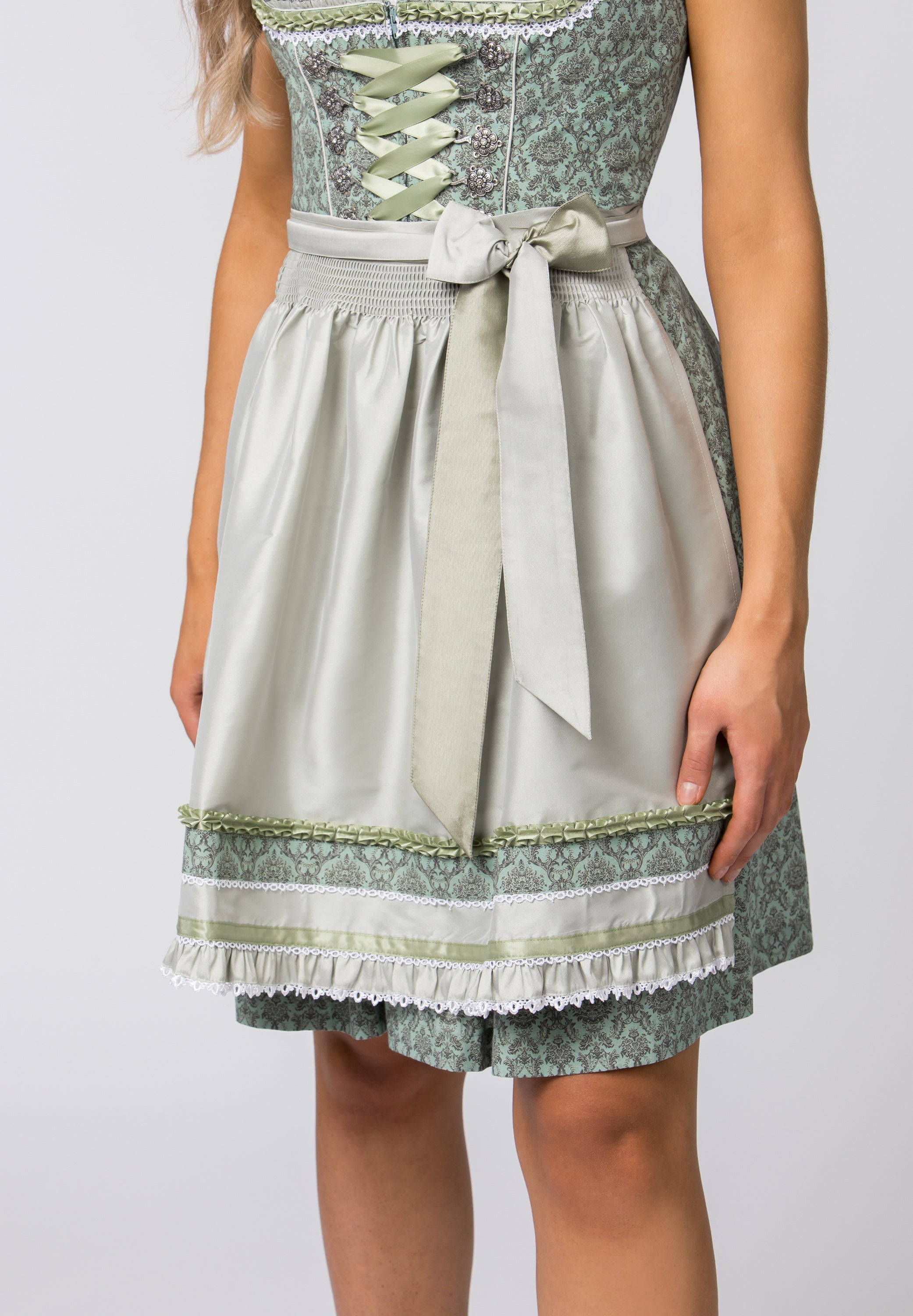 Stockerpoint Mini Dirndl 2pcs. 55cm "Ruby" sage (32) closeout