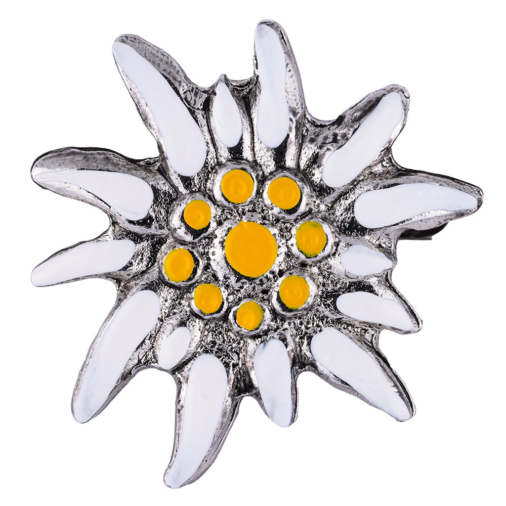 Edelweiss White Hat Pin