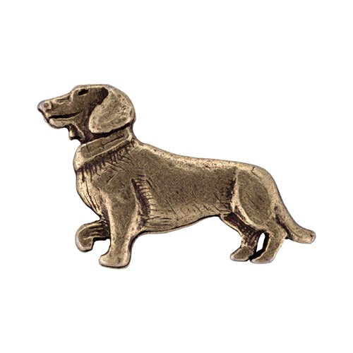 Dachshund antique brass
