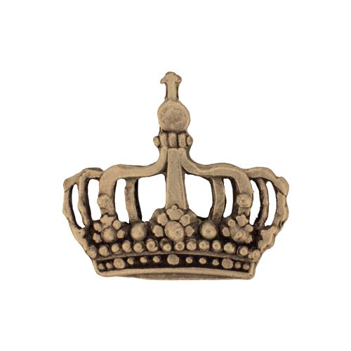 Crown antique brass