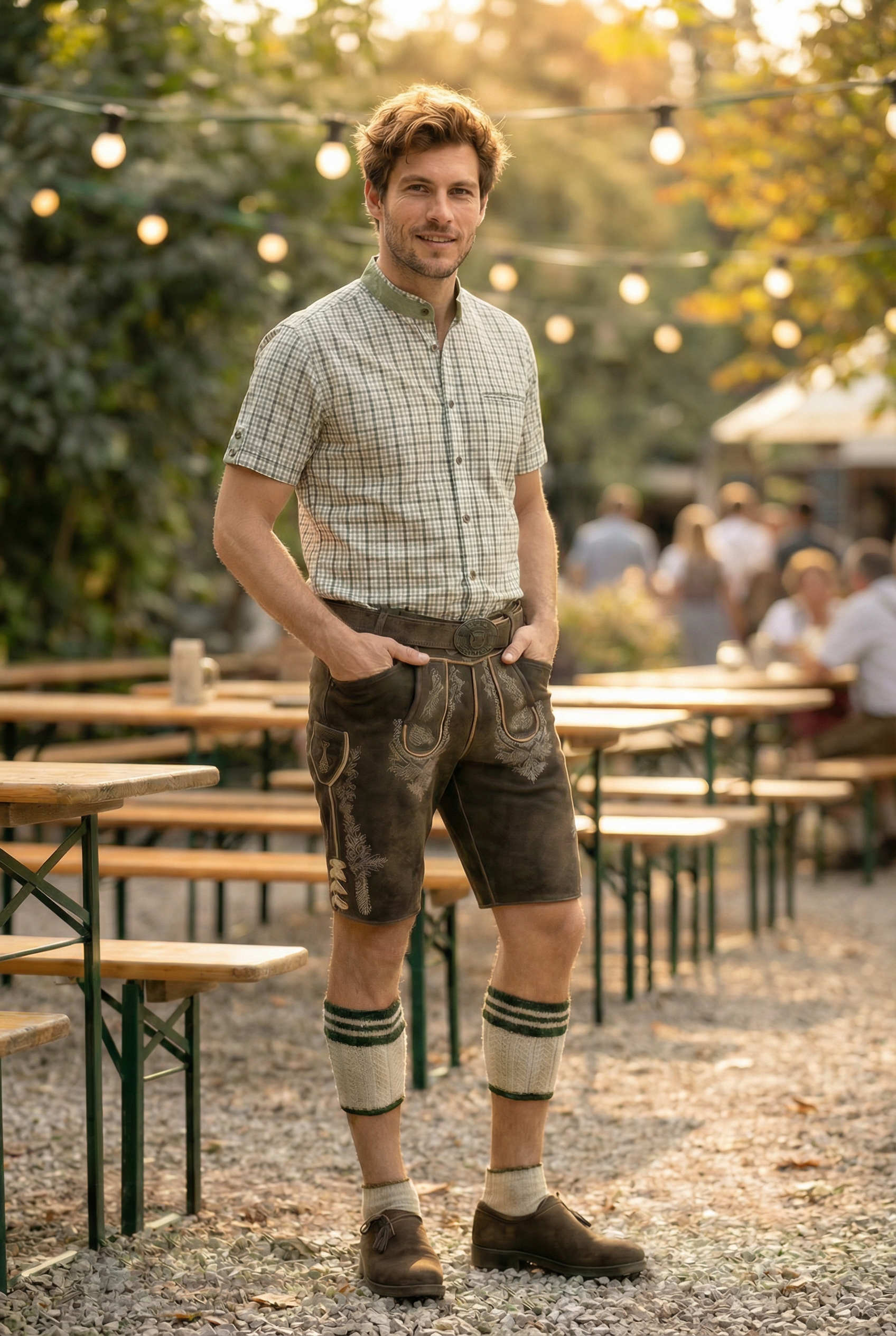 bavarian dress shirt Lederhosen White Trachten Shirt for Men