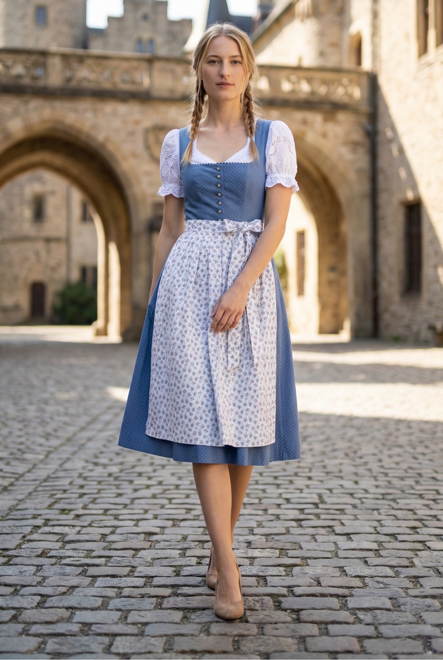 long dirndl dresses Bochum Women's Long Dirndl
