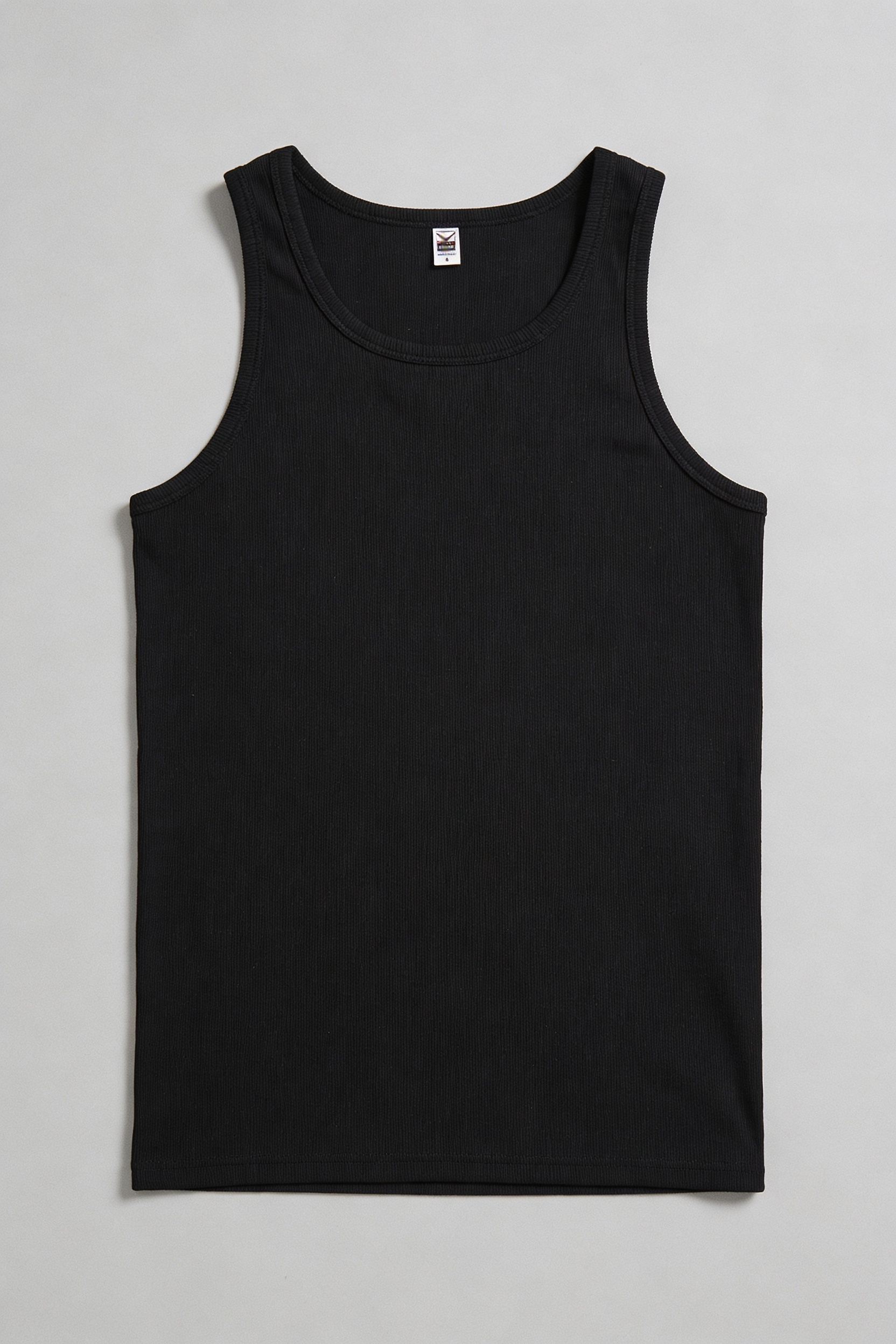 Trigema Fine Rib Tank — Everyday Comfort– 100% Organic Cotton Undershirt (black)
