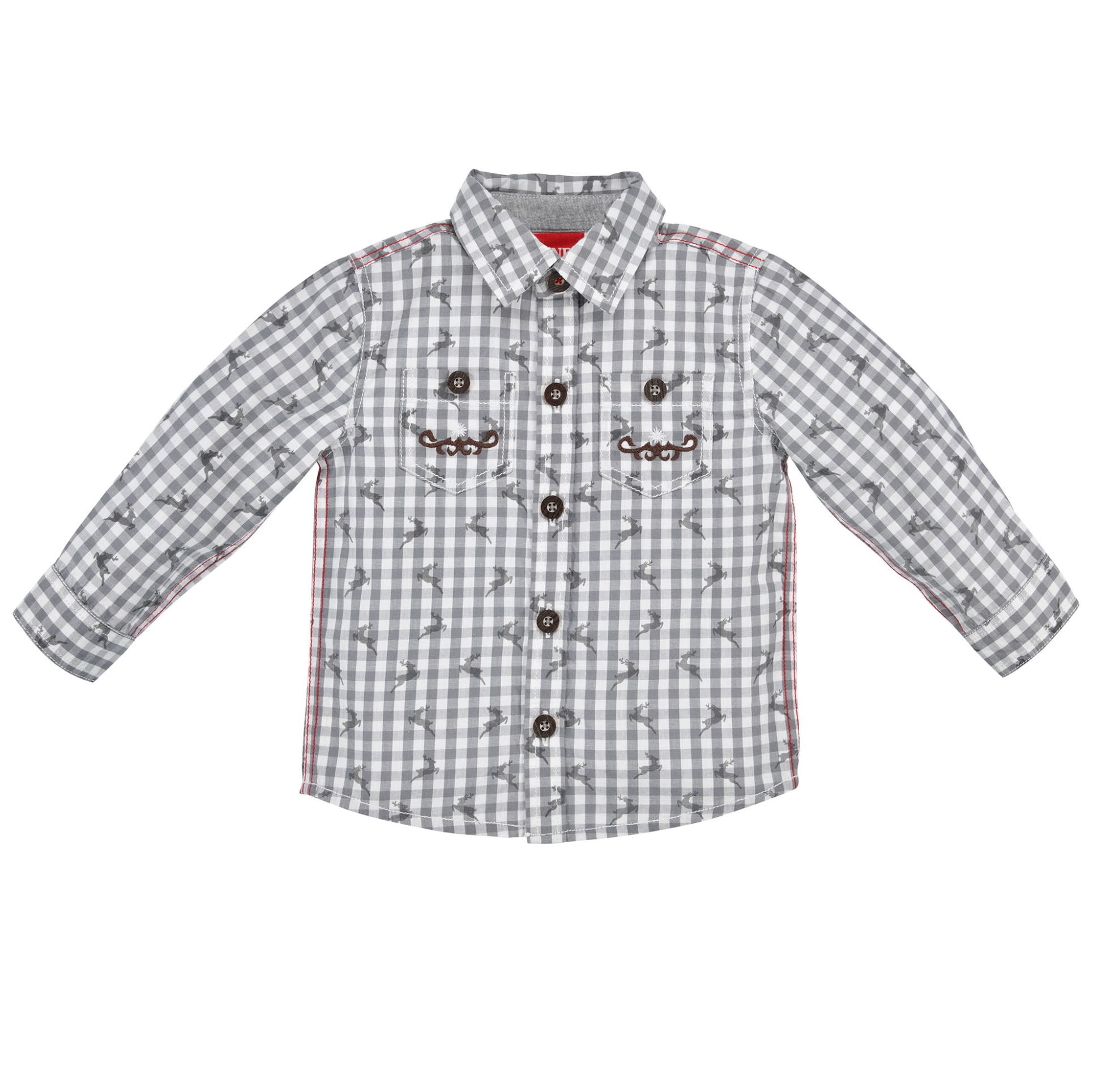 Boys Grey Long Sleeve Shirt