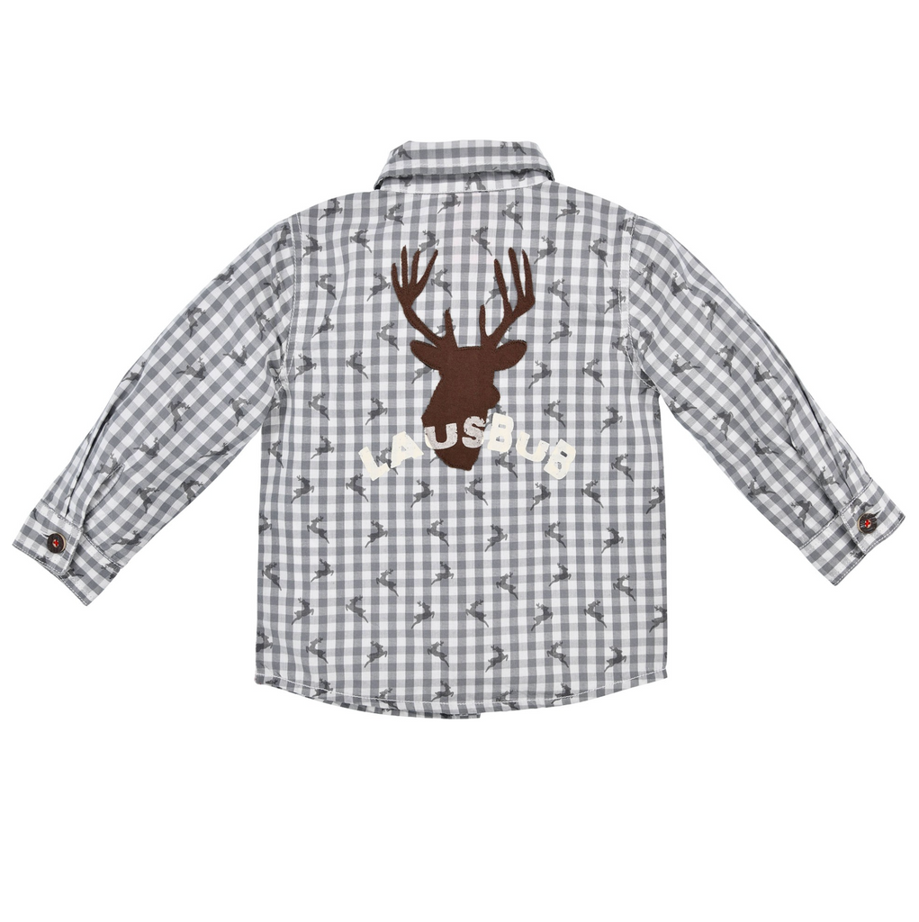 Boys Grey Long Sleeve Shirt