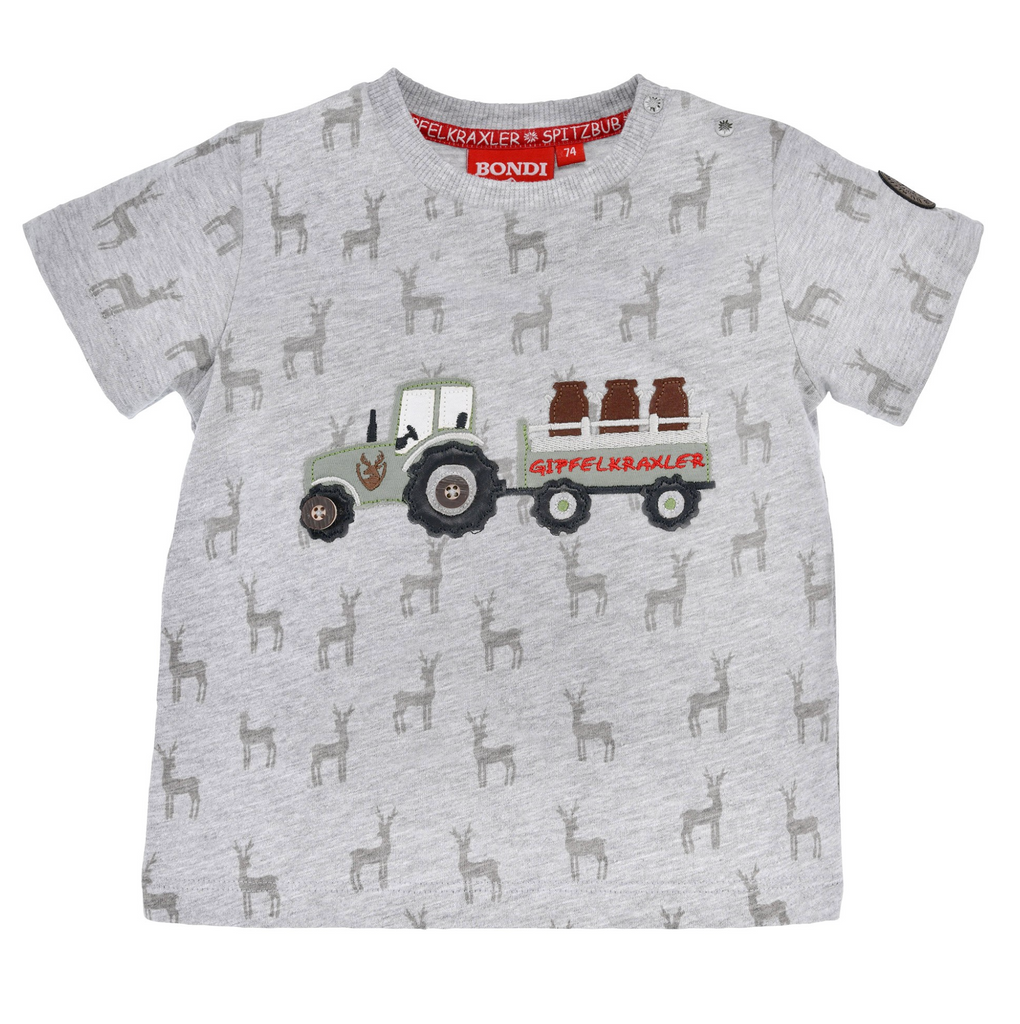 Boys Short-Sleeve T-Shirt | Boys Tractor T-Shirt | CA Dirndl Haus