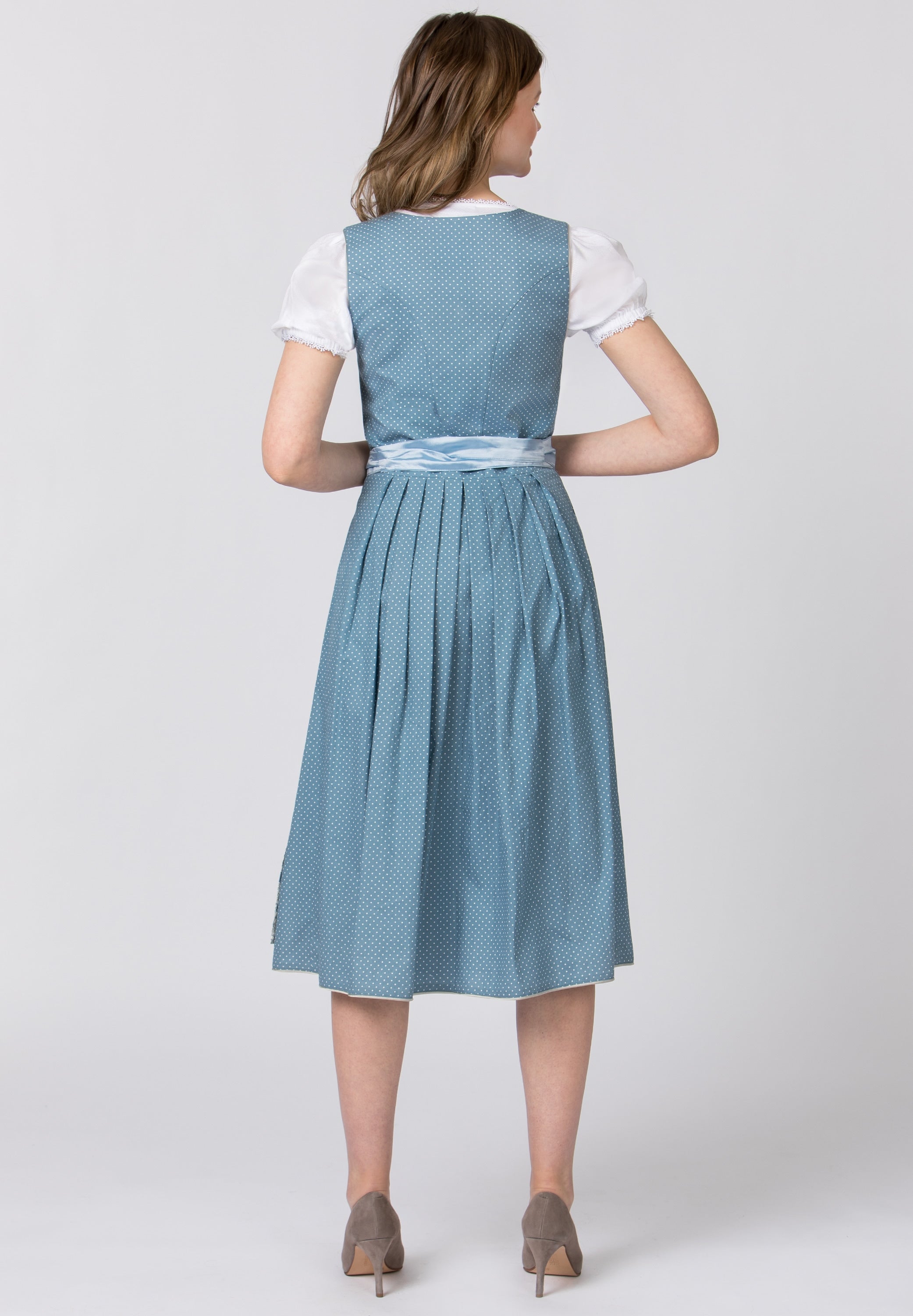 Stockerpoint Long Dirndl 2 pcs. 70 cm "Edonita" Blue