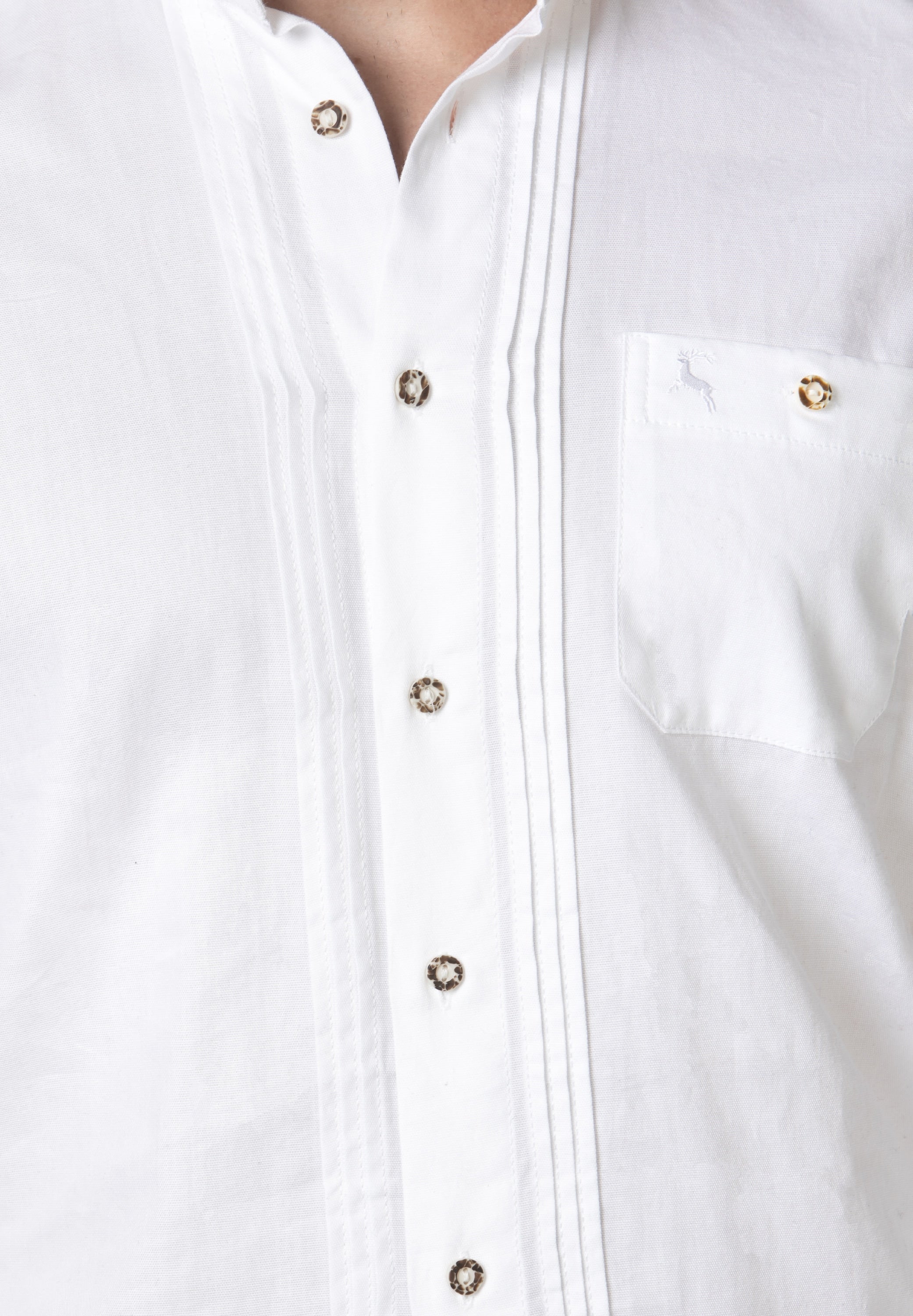 Stockerpoint Traditional "Leon" Weiss Long Sleeve Shirt (closeout) 5XL ONLY