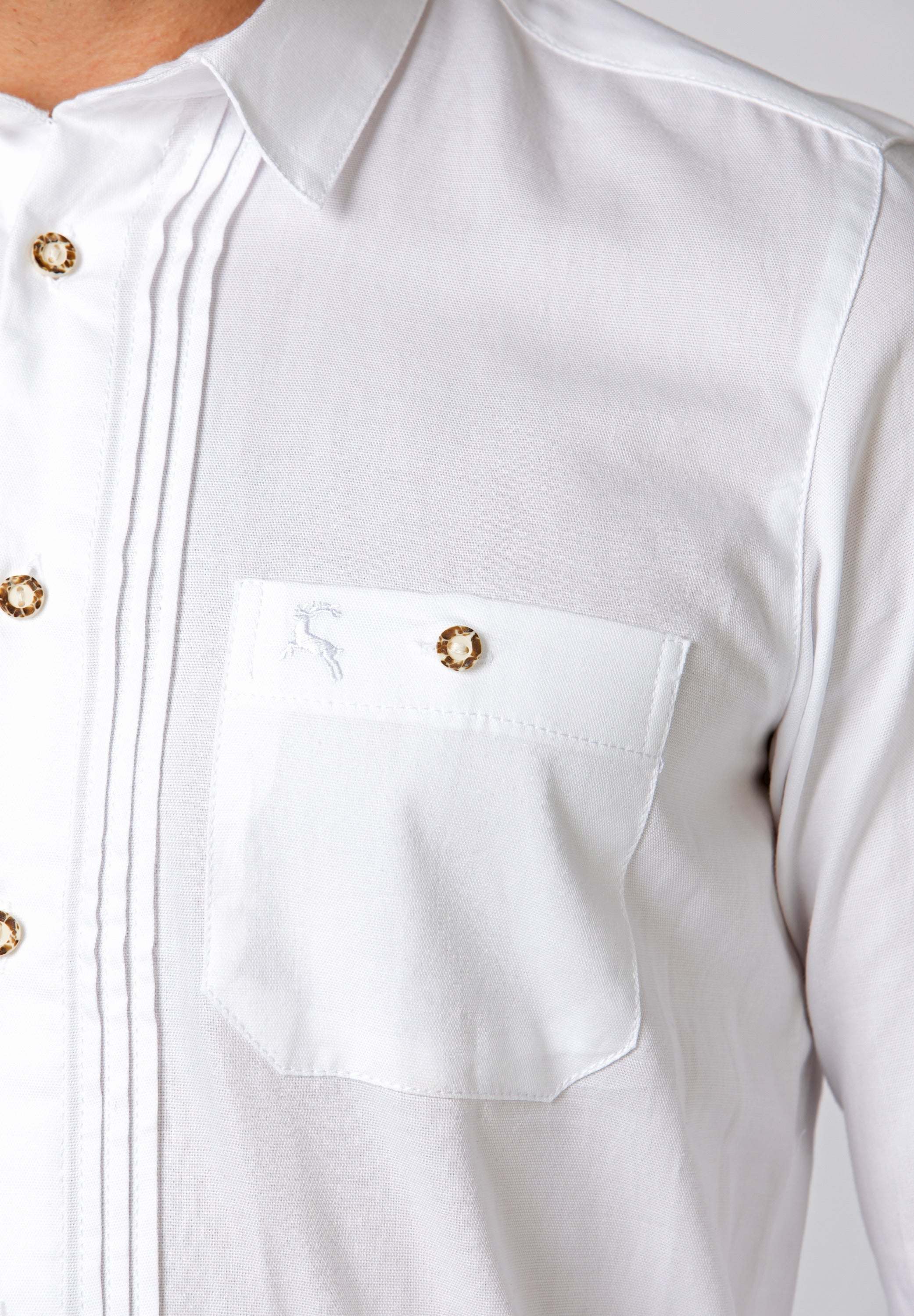 Stockerpoint Traditional "Mika2" Weiss Long Sleeve Shirt (closeout)