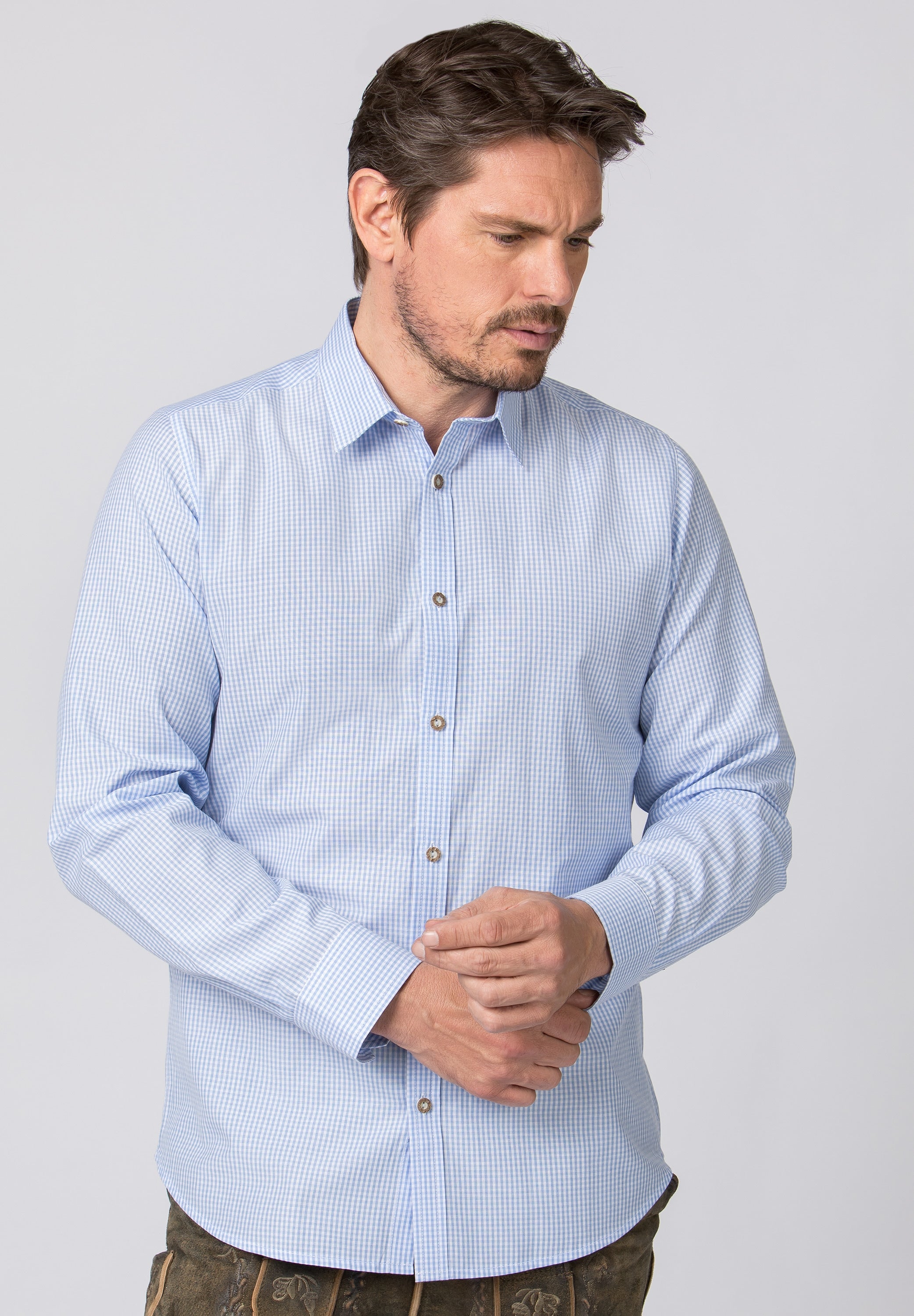 Stockerpoint Mens "Ralph" Light Blue Long Sleeve Shirt (3xl) closeout
