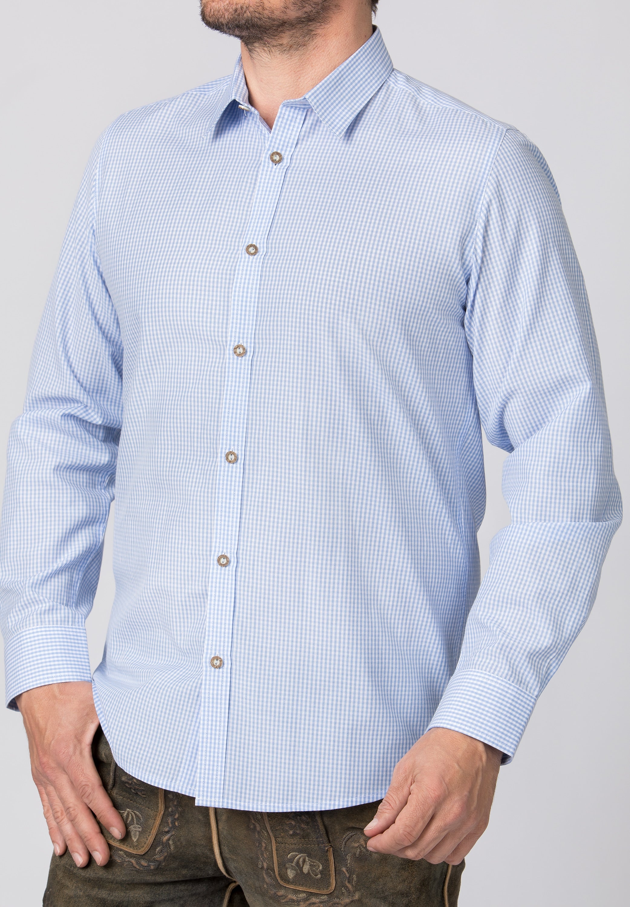 Stockerpoint Mens "Ralph" Light Blue Long Sleeve Shirt (3xl) closeout
