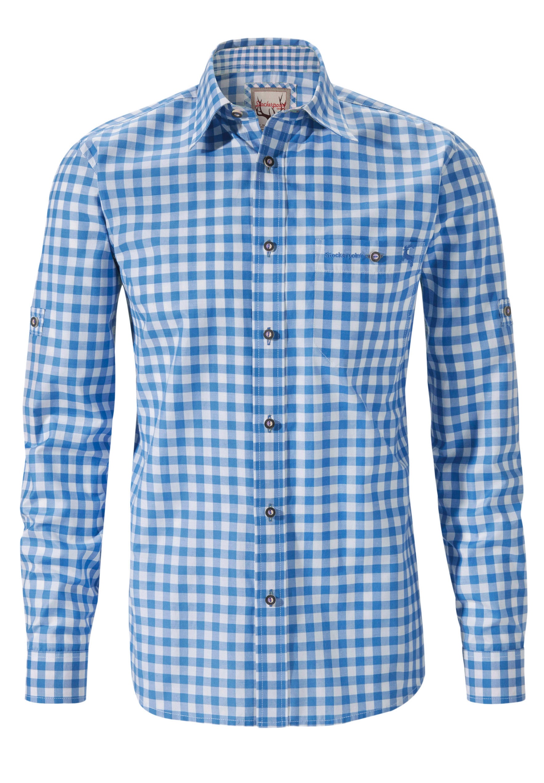 Stockerpoint Traditional Bavarian "Mitchel" Long Sleeve Blue (discontinued)